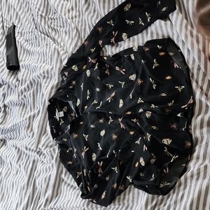 Insect patterned back dress shirt H&M